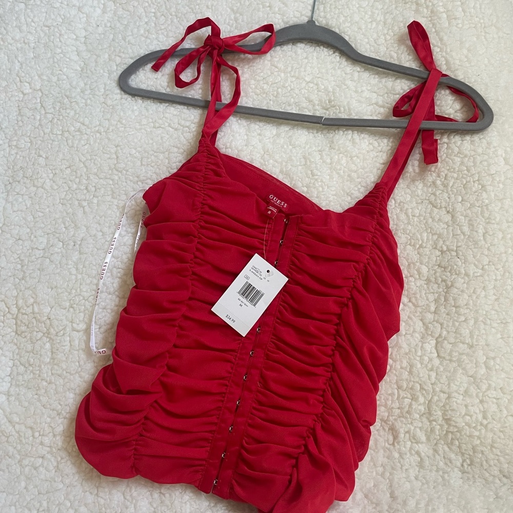 Guess corset style mesh top